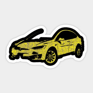 Model x pixelis Sticker